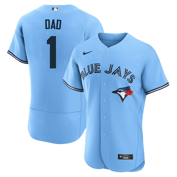 Men's Toronto Blue Jays Nike Powder Blue Alternate #1 Dad MLB Jersey