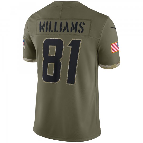 Men's Los Angeles Chargers Nike Olive 2022 Salute To Service Limited Jersey