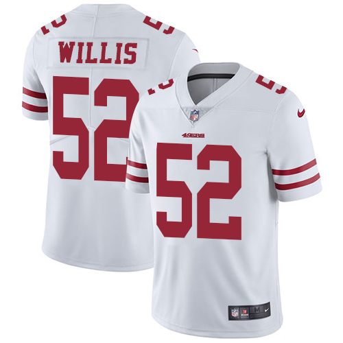 Men's Nike San Francisco 49ers #52 Patrick Willis White Stitched NFL Vapor Untouchable Limited Jersey