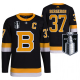 Men's Boston Bruins Patrice Bergeron Black 2022 Stanley Cup Playoffs Jersey