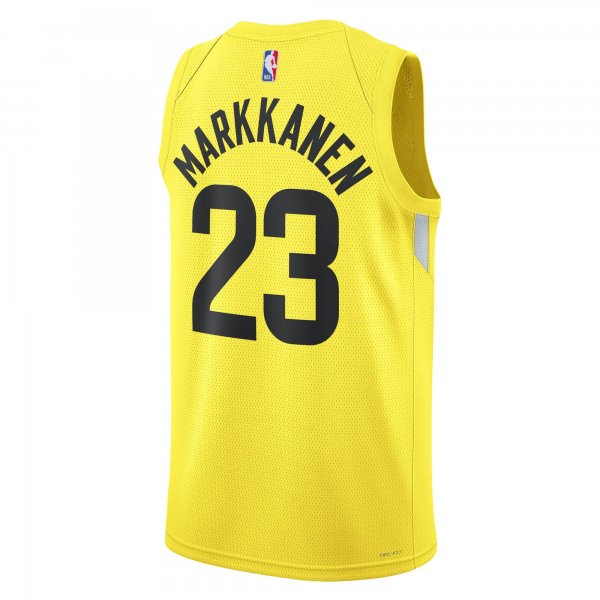 Unisex Utah Jazz Lauri Markkanen Nike Gold Swingman Jersey - Icon Edition