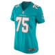 Women's Miami Dolphins Jack Driscoll Nike  Aqua Team Game Jersey