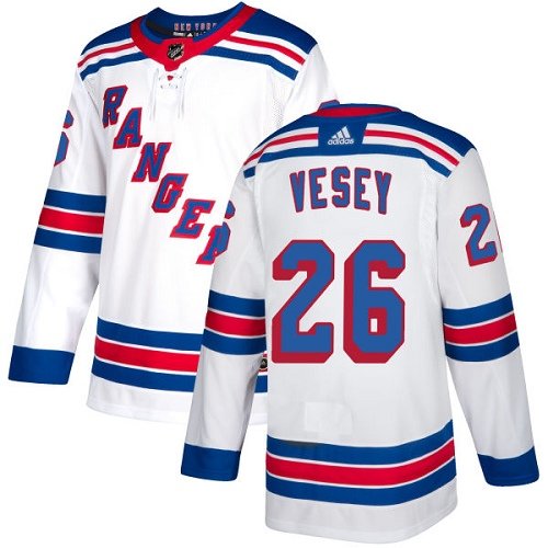 Adidas New York Rangers #26 Jimmy Vesey White Road Stitched NHL Jersey