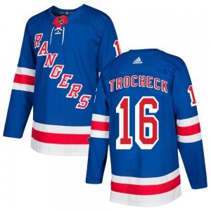 Youth New York Rangers #16 Vincent Trocheck Blue Royal Home Adidas NHL Jersey