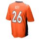 Men's Denver Broncos Devon Key Nike  Orange Team Game Jersey