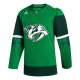 Men's Nashville Predators  adidas Kelly Green 2023 St. Patrick's Day Primegreen Jersey