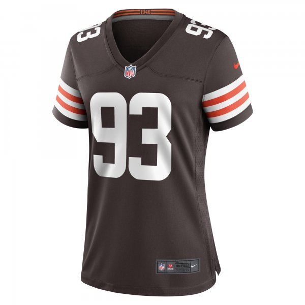 Women's Cleveland Browns Shelby Harris Nike  Brown Team Game Jersey