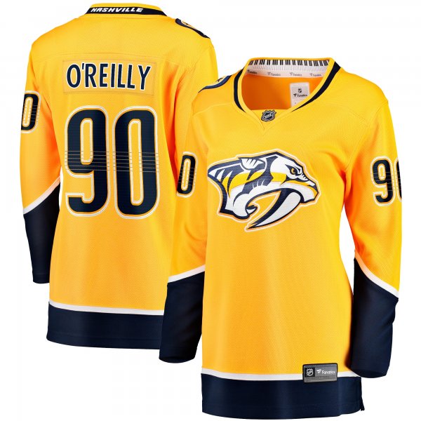 Women's Nashville Predators Ryan O'Reilly Fanatics Gold Home Premier Breakaway Player Jersey