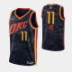 2023-24 City Edition Oklahoma City Thunder #11 Isaiah Joe Black Swingman Jersey