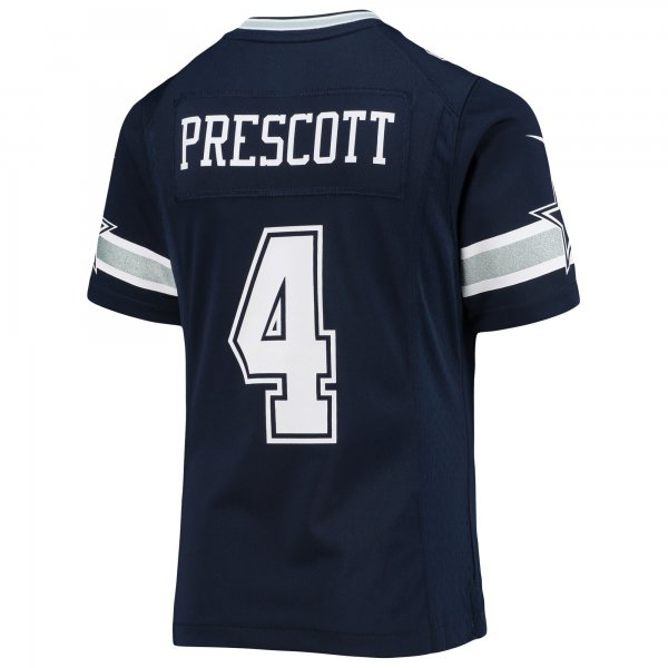 Girls Youth Dallas Cowboys Dak Prescott Nike Navy Team Game Jersey