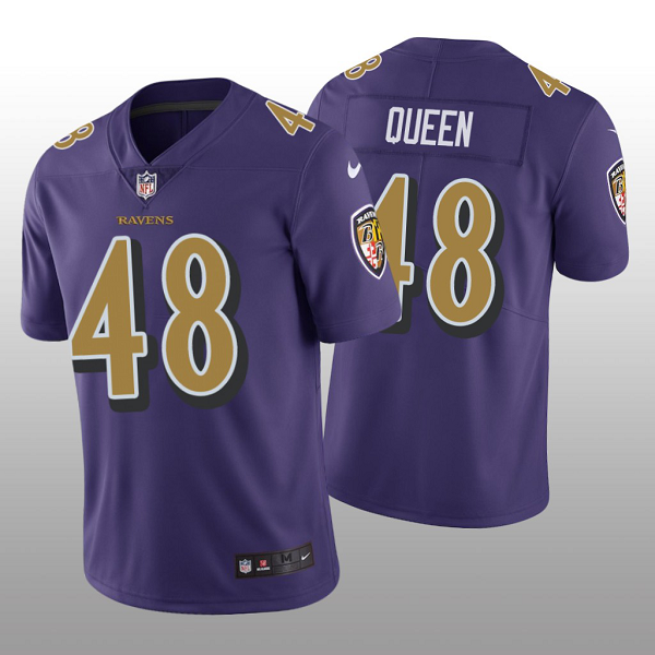 Baltimore Ravens #48 Patrick Queen Purple Color Rush Limited Men's Jersey