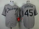 Chicago White Sox #45 Michael Jordan Stitched Grey MLB Jersey