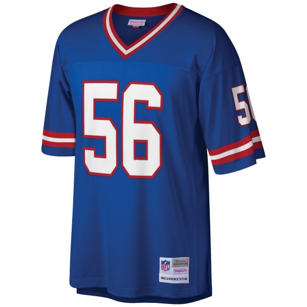 Men's New York Giants Lawrence Taylor Mitchell & Ness Royal Big & Tall 1986 Retired Player Replica Jersey