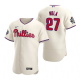 Philadelphia Phillies Aaron Nola Cream 2022 World Series Flex Base Jersey