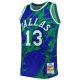 Men's Dallas Mavericks Steve Nash Mitchell & Ness Blue 1998/99 Hardwood Classics Marble Swingman Jersey