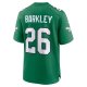 Men's Philadelphia Eagles Saquon Barkley Nike  Kelly Green Alternate Game Jersey