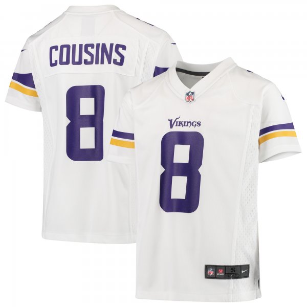 Youth Minnesota Vikings Kirk Cousins Nike White Game Jersey