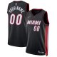 Men's Miami Heat Nike Black 2021/22 Diamond Swingman Custom Jersey - Icon Edition