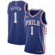 Men's Nike Philadelphia 76ers #1 James Harden 2021/22 Swingman Icon Edition Royal Jersey