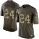 Nike Las Vegas Raiders #24 Charles Woodson Green Youth Stitched NFL Limited Salute to Service Jersey