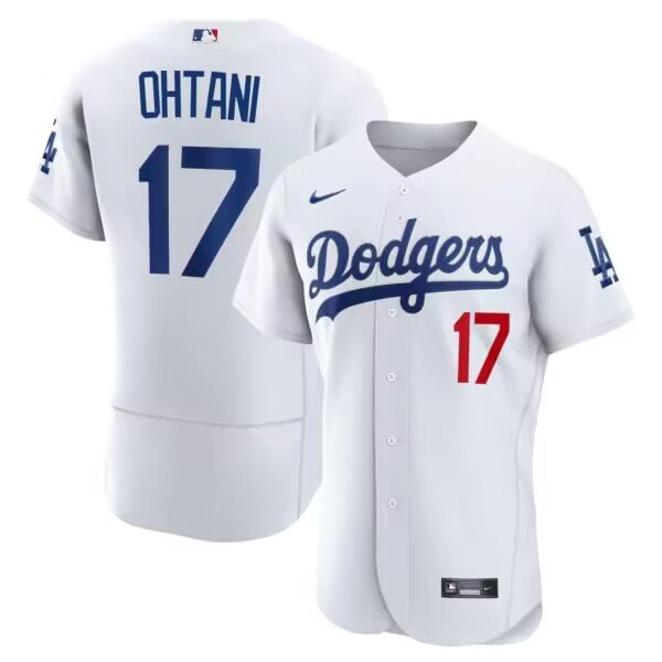 Men's Los Angeles Dodgers #17 Shohei Ohtani Flexbase Nike White Jersey