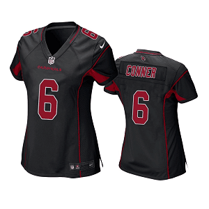 Women's Arizona Cardinals #6 James Conner Black 2nd Alternate Game Jersey