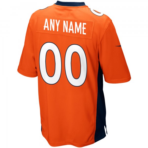 Men's Denver Broncos Nike Orange Custom Game Jersey