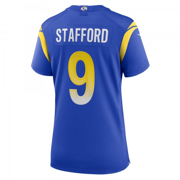 Women's Los Angeles Rams Matthew Stafford Nike Royal Game Jersey