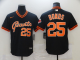 Men's San Francisco Giants #25 Bonds Black Game 2021 Nike MLB Jersey