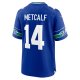 Men's Seattle Seahawks DK Metcalf Nike Royal Throwback Player Game Jersey