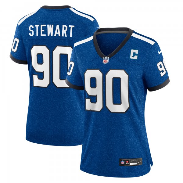 Women's Indianapolis Colts Grover Stewart Nike Royal Indiana Nights Alternate Game Jersey