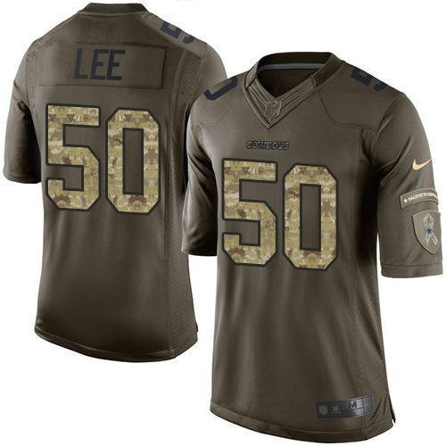 Nike Dallas Cowboys #50 Sean Lee Green Men's Stitched NFL Limited Salute To Service Jersey