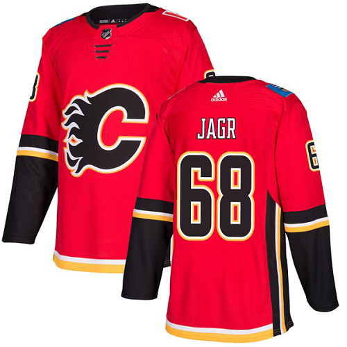 Adidas Calgary Flames #68 Jaromir Jagr New Season Home Red Jersey