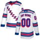 Youth Adidas New York Rangers White Away NHL Customized Jersey