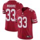 Nike San Francisco 49ers #33 Tarvarius Moore Red Team Color Men's Stitched NFL Vapor Untouchable Limited Jersey