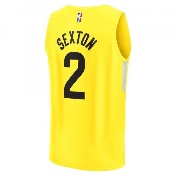 Youth Utah Jazz Collin Sexton Fanatics Yellow Fast Break Player Jersey - Icon Edition