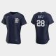 Men's Detroit Tigers #28 Javier Baez Alternate Navy MLB Jersey