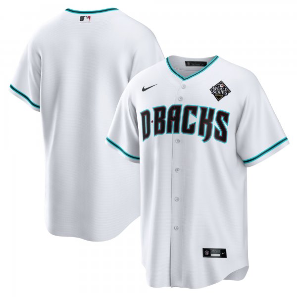 Men's Arizona Diamondbacks Nike White 2023 World Series Replica Team Jersey