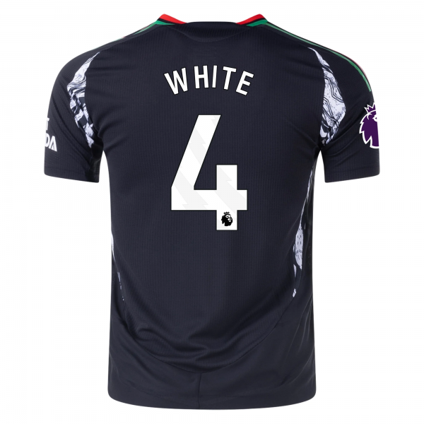 adidas Arsenal Ben White Away Jersey w/ EPL Patch 24/25 (Black)