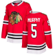 Chicago Blackhawks #5 Connor Murphy Red Home Stitched NHL Jersey