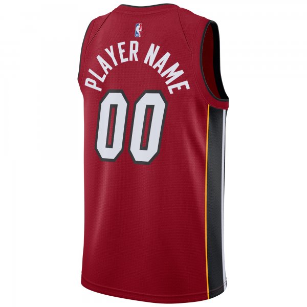 Men's Miami Heat Jordan Brand Red Swingman Custom Jersey - Statement Edition