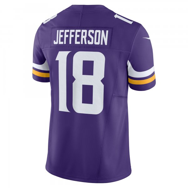 Men's Minnesota Vikings Justin Jefferson Nike Purple Vapor F.U.S.E. Limited Jersey