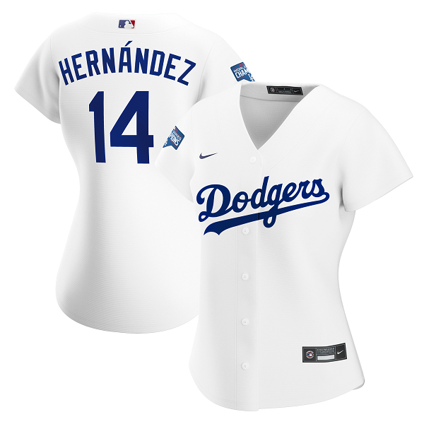 Enrique HernAndez Los Angeles Dodgers Nike Women's 2020 World Series Champions Home Player Jersey - White