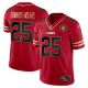 Men's Kansas City Chiefs #25 Clyde Edwards-Helaire Vapor Black Red Gold Limited All Stitched Jersey