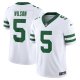 Men's New York Jets #5 Garrett Wilson Nike Legacy White Vapor F.U.S.E. Jersey