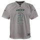 Youth New York Jets Zach Wilson Nike Gray Atmosphere Game Jersey