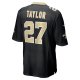 Men's New Orleans Saints Alontae Taylor Nike Black Game Player Jersey