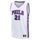 Men's Philadelphia 76ers Joel Embiid Fanatics White Fast Break Replica Player Jersey - Association Edition