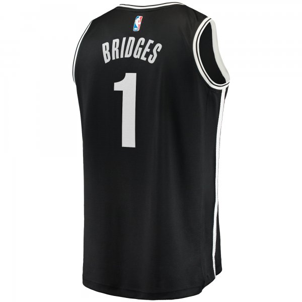 Men's Brooklyn Nets Mikal Bridges Fanatics Black Big & Tall Fast Break Player Jersey - Icon Edition