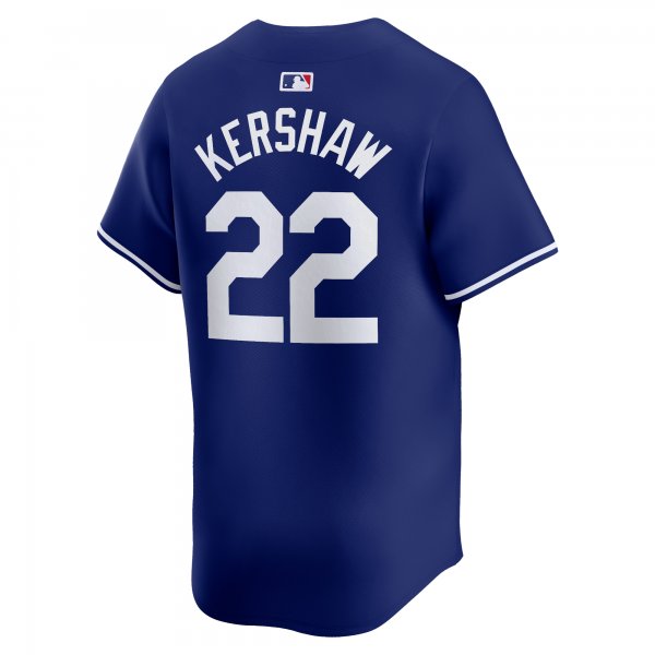 Men's Los Angeles Dodgers Clayton Kershaw Nike Royal Alternate Limited Player Jersey